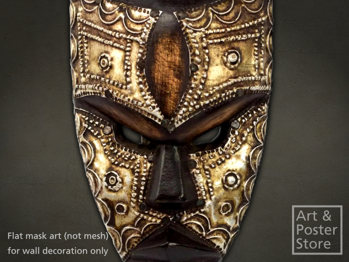 Real Ritual Mask African Second Life Marketplace - Traditional African Ritual Mask #04 | Wall ...